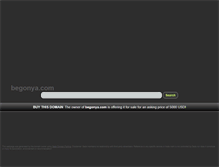 Tablet Screenshot of begonya.com